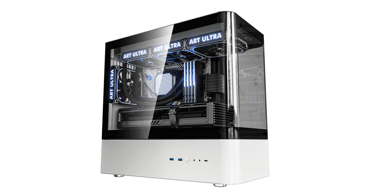 Trải Nghiệm Case ART Ultra HM1 White (M-ATX) – Đỉnh Cao Build PC Tối Giản!