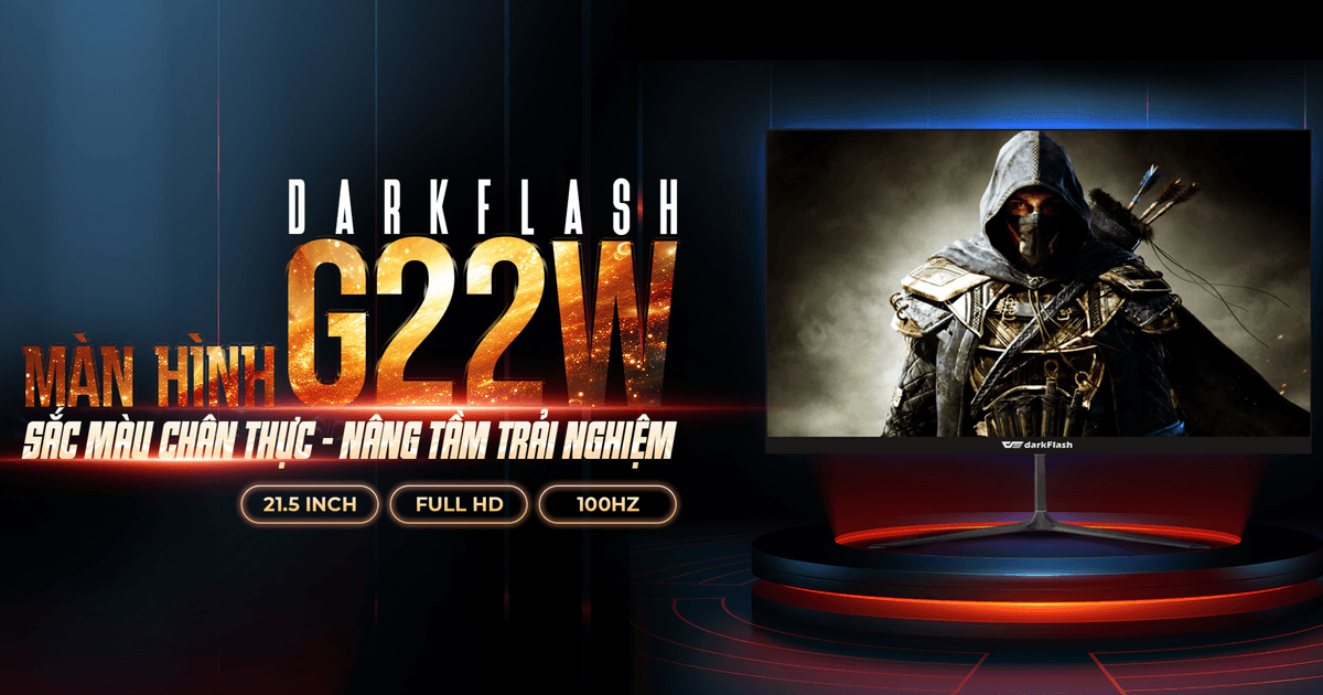 Đánh Giá Màn Hình DarkFlash G22W: Lựa Chọn Kinh Tế, Hoàn Hảo Cho Văn Phòng & Giải Trí