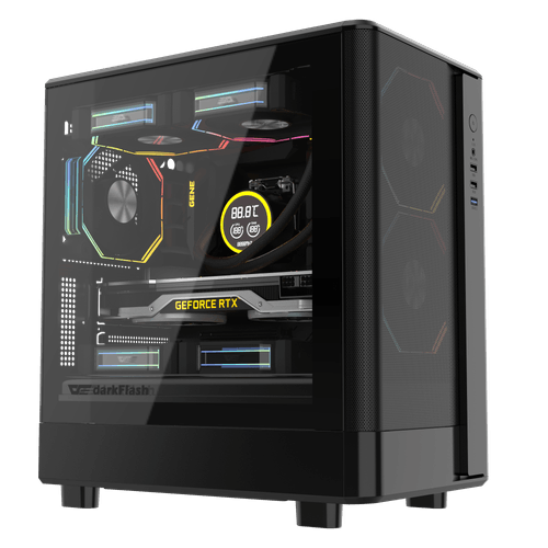 DB330M メッシュ M-ATX PC ケース - darkFlash