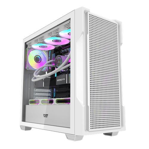 【送込】中古PCケースM-ATXmicro+マザボB365M DS3H＋CPU DS900 メッシュ ATX PC ケース - ダークフラッシュ