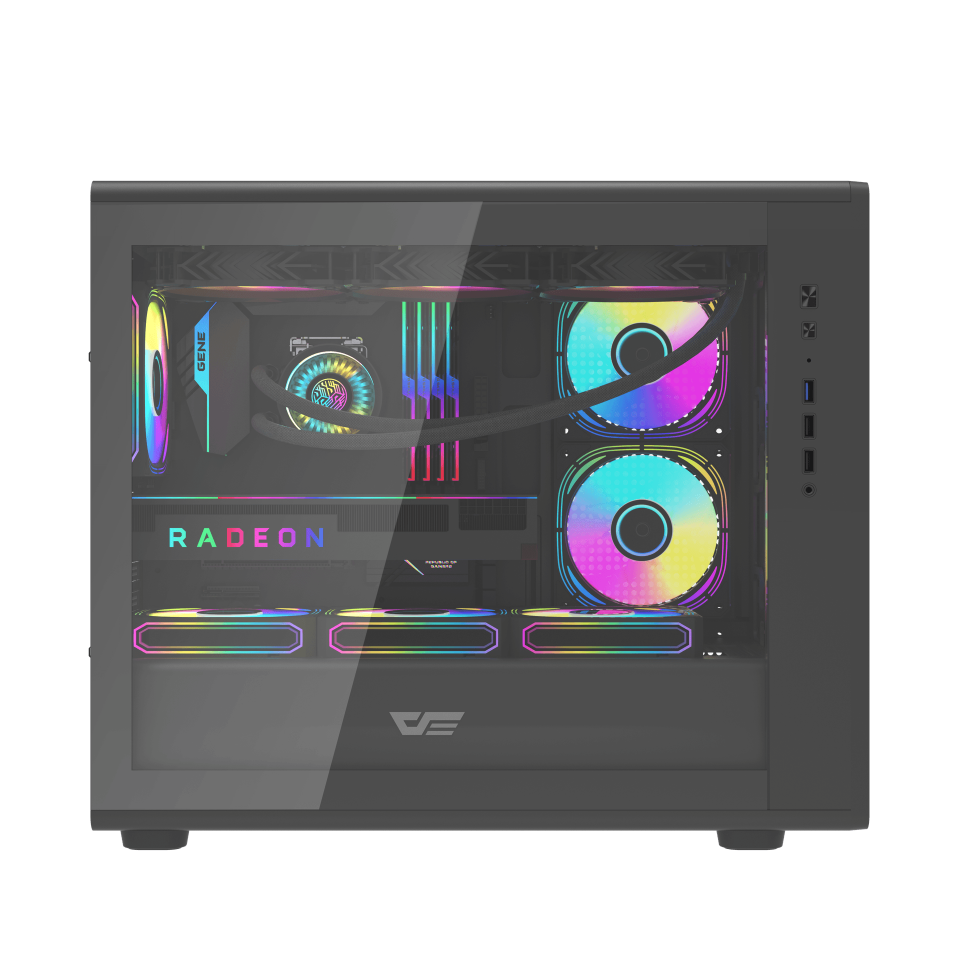 DB460M M-ATX PC Case - darkFlash