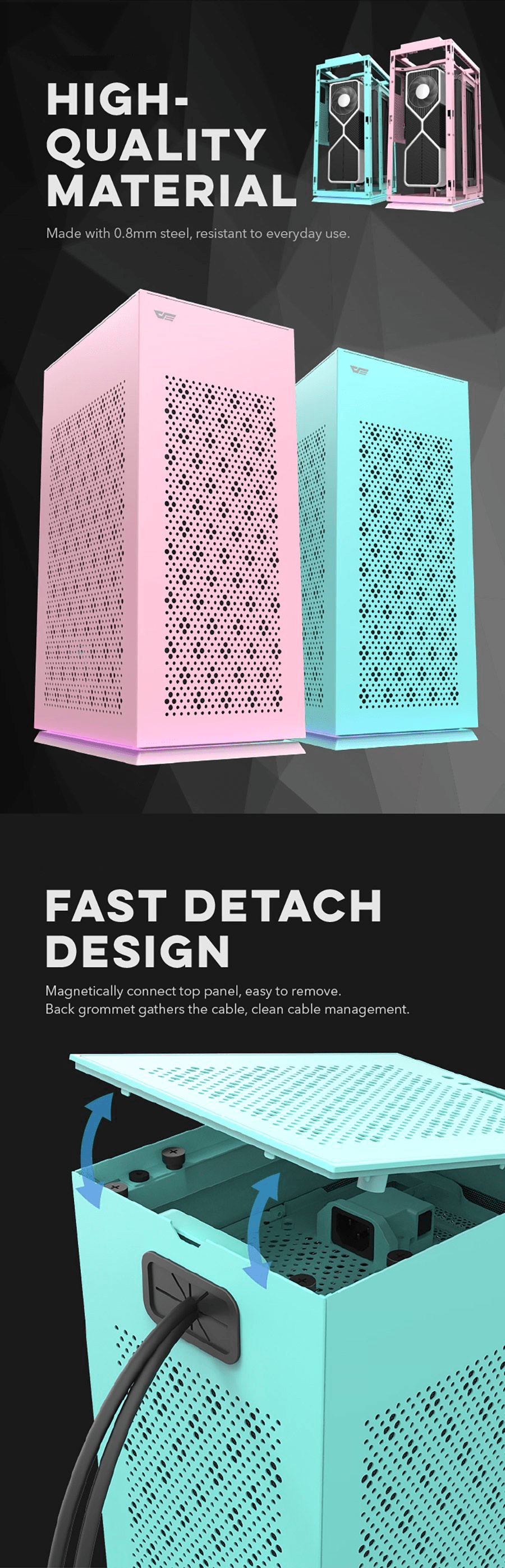 DLH21 Mini-ITX PC Case - darkFlash USA