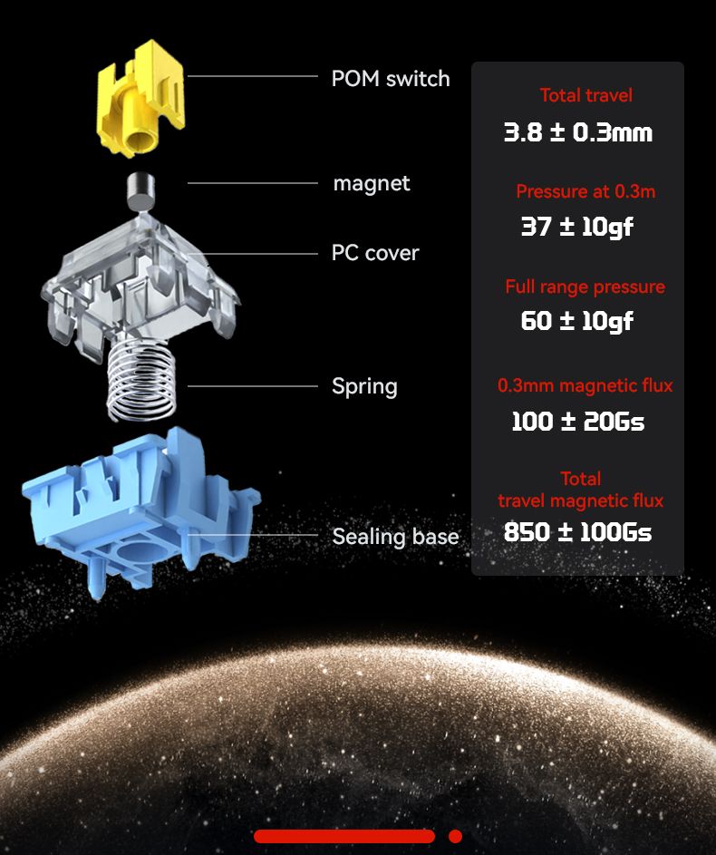 EZ68 Magnetic Switch Mechanical Keyboard - darkFlash