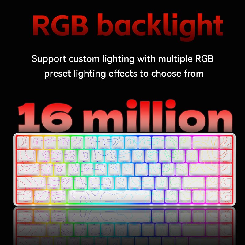 EZ68 マグネティックスイッチ メカニカルキーボード - darkFlash