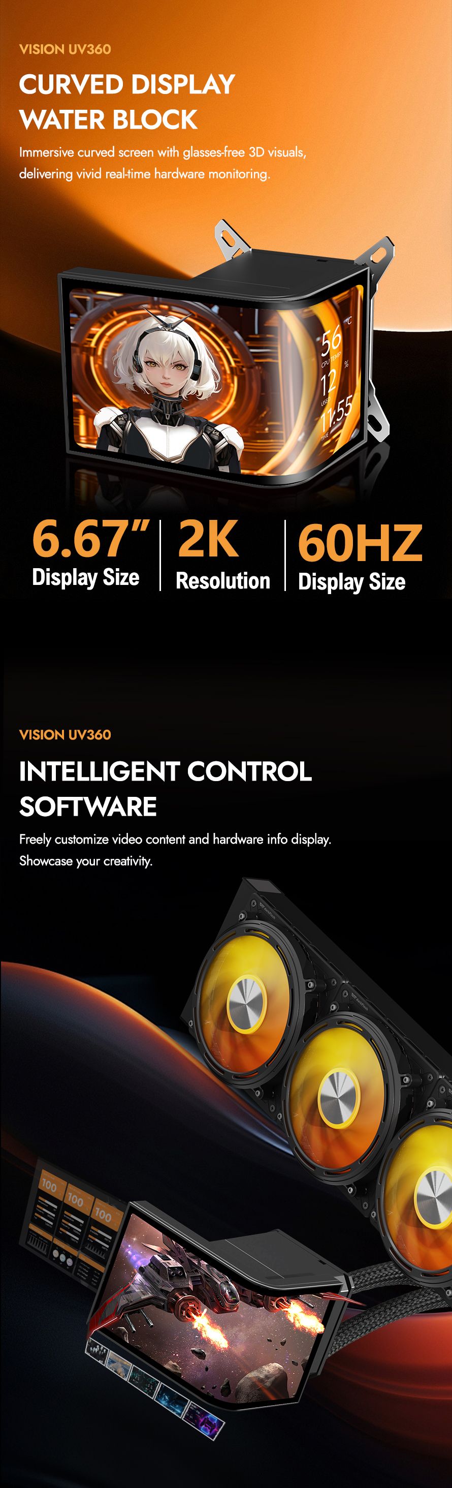 UV360 Liquid CPU Cooler - darkFlash USA