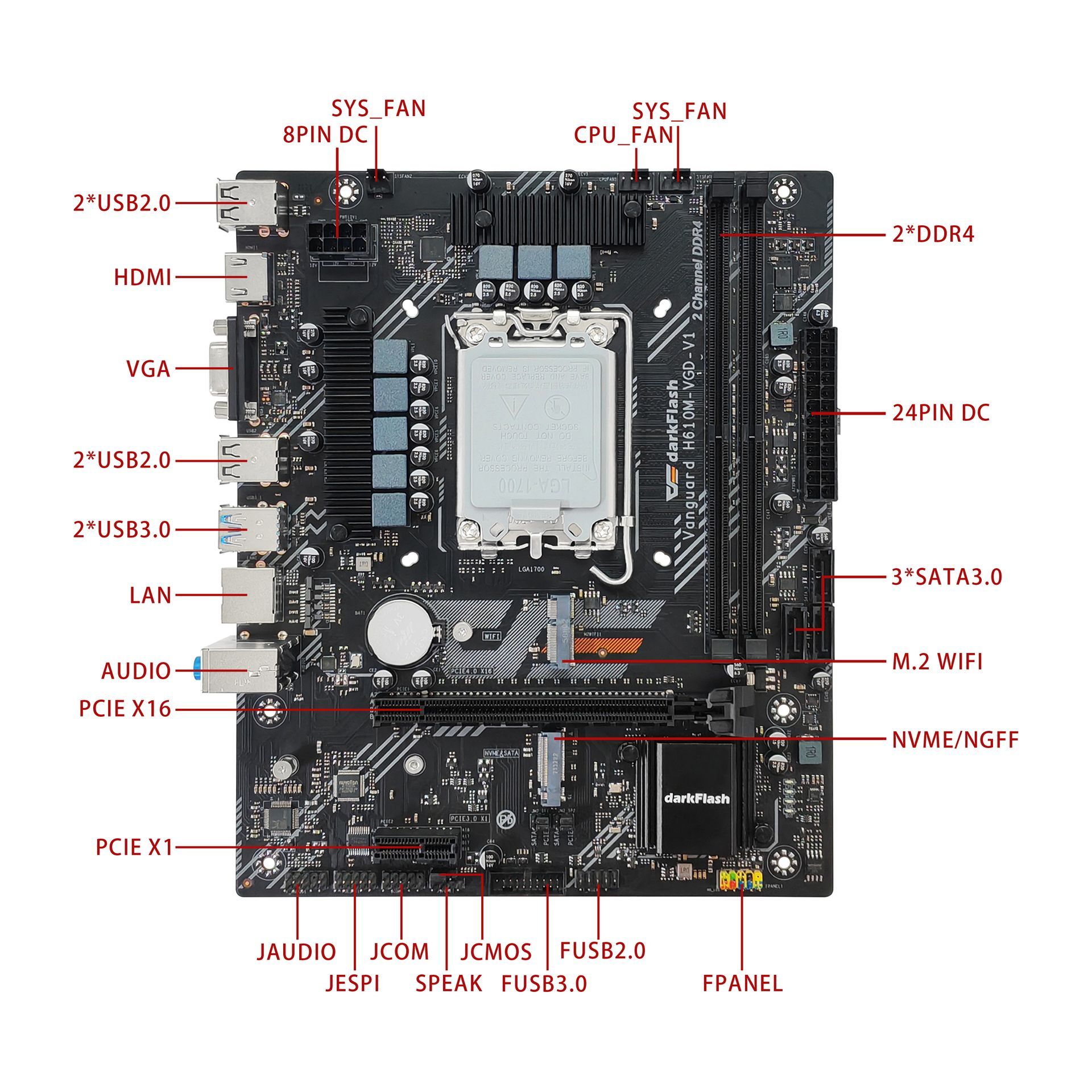 Mainboard H610M-VGD-V1