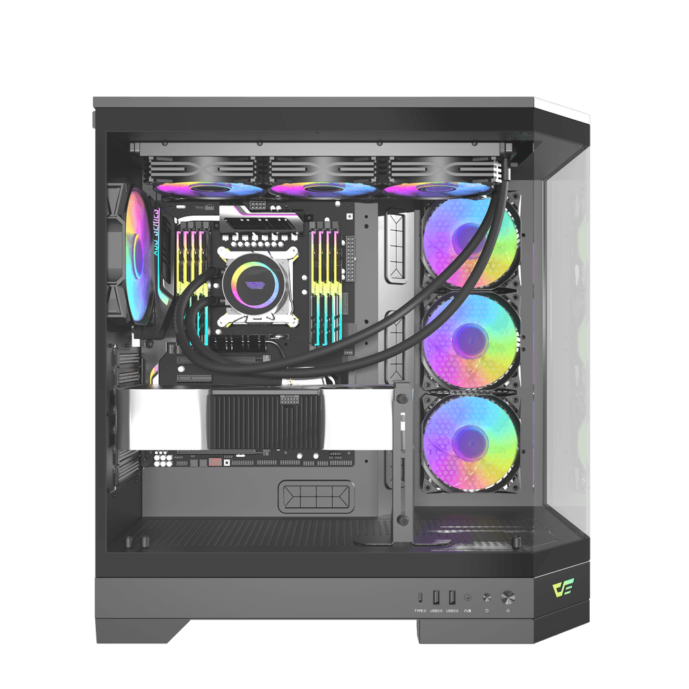 DQX90 ATX PCケース - ダークフラッシュ