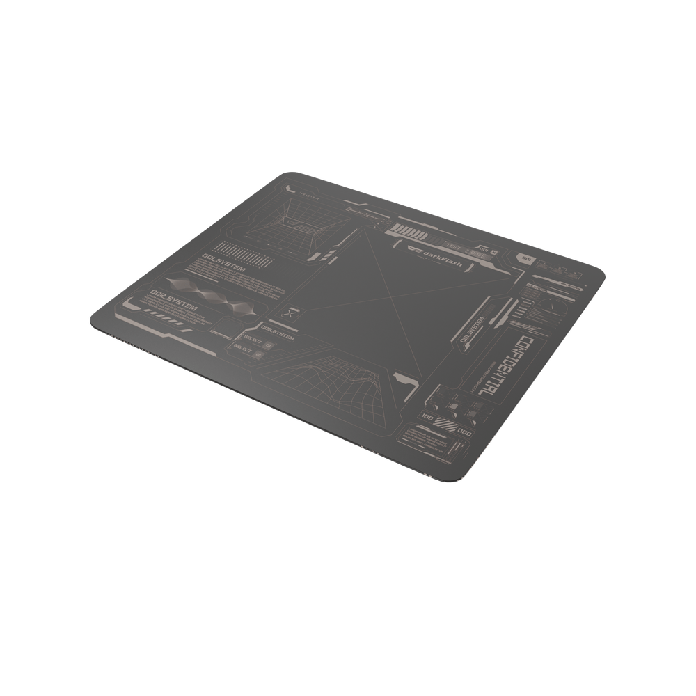 DMP300強化ガラス製マウスパッド - ダークフラッシュ